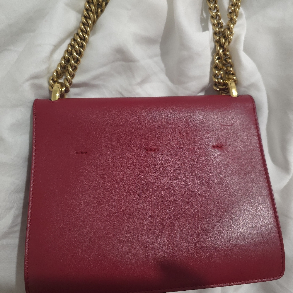 Authentic Fendi small Kan U leather bag in red - Picture 3 of 12